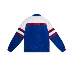 Chicago Cubs Heavyweight Blue and White Satin Jacket