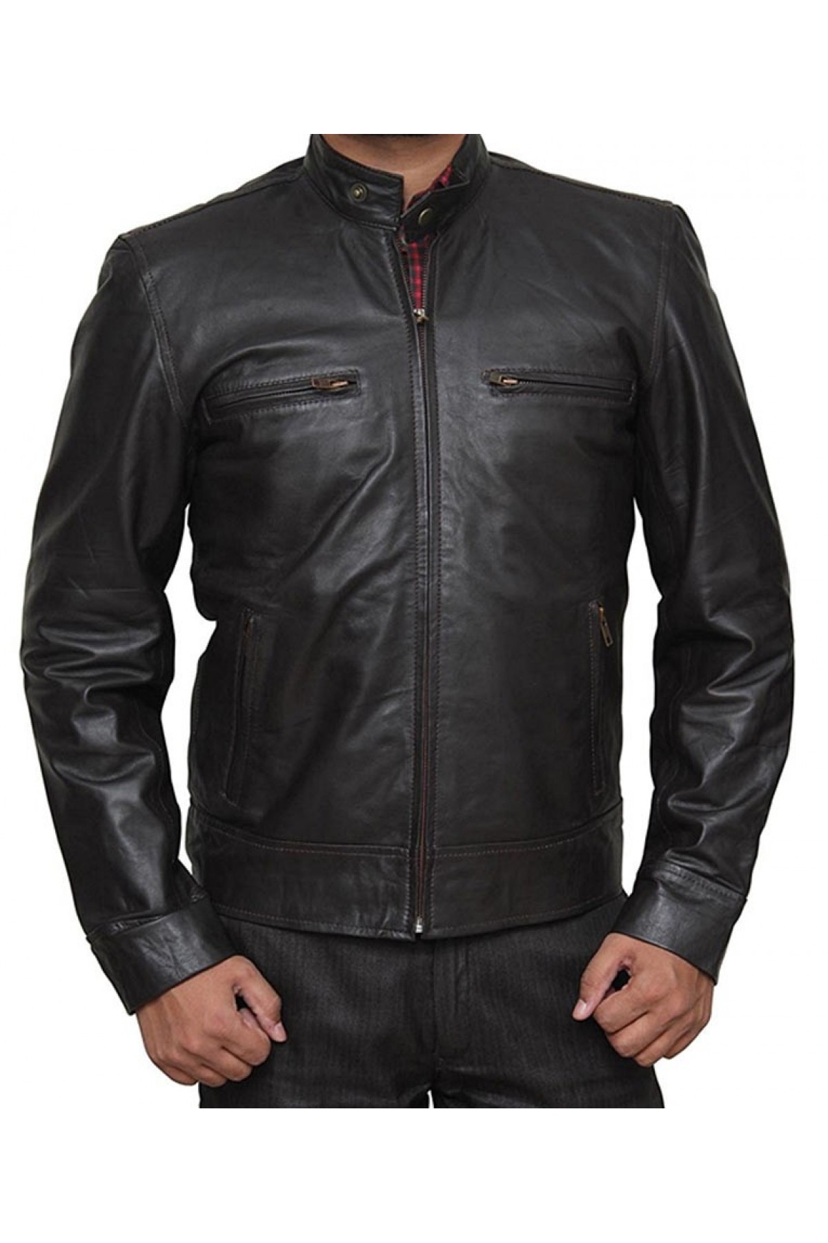 Chicago PD Jason Beghe Black Leather Jacket