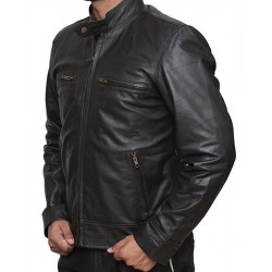 Chicago PD Jason Beghe Black Leather Jacket