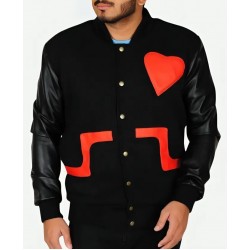 Chris Brown Valentines Black Bomber Wool Jacket