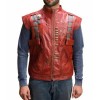 Chris Pratt Guardians Of The Galaxy Red Leather Vest