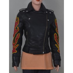 Resident Evil Claire Redfield Biker Leather Jacket