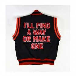 Clark Atlanta University Black and White Wool Jacket