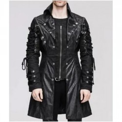 Cloud Devil Steampunk Gothic Leather Coat
