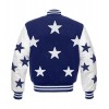 Dallas Cowboys Stars Blue and White Varsity Jacket Dallas Cowboys Stars Blue and White Varsity Jacket