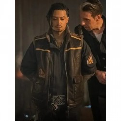 Doctor Who S13 Vinder Brown Leather Vest
