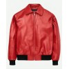 Drake Albanian Flag Red Leather Jacket