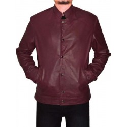 Fast And Furious 7 Vin Diesel Maroon Leather Jacket