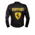 Ferrari Black Biker Leather Jacket