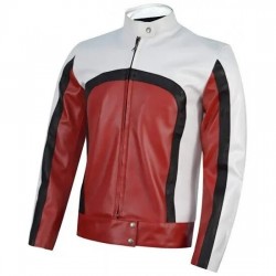 Freddie Mercury Bohemian Rhapsody Concert Red and White Leather Jacket