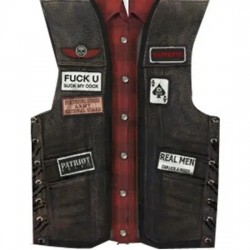 GTA Angels Of Death Liberty Black Leather Vest