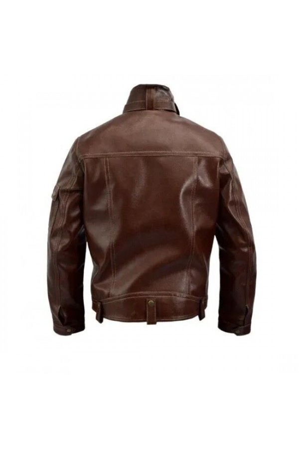 Gangster Kingdom Spade IV Chad Brown Leather Jacket