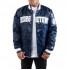 Georgetown Blue Satin Bomber Jacket