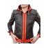 Goku Orange Hood Brown Leather Jacket