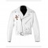 Guns N Roses Paradise City White Motorcycle Leather Jacket