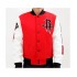 Houston Rockets Letterman Red and White Jacket
