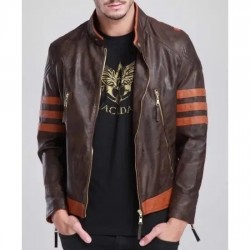 Hugh Jackman X Men Wolverine Brown Leather Jacket