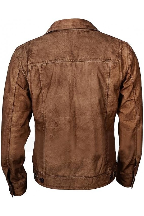 Kayce Dutton Yellowstone Luke Grimes Brown Leather Jacket