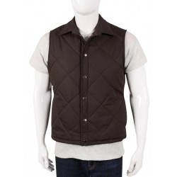 Kevin Costner Yellowstone John Dutton Brown Vest