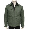 Kevin Costner Yellowstone Season 4 John Dutton Green Quilted Jacket