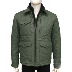 Kevin Costner Yellowstone Season 4 John Dutton Green Quilted Jacket