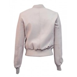 Light Pink Top Gun Womens Leather Jacket Light Pink Top Gun Womens Leather Jacket