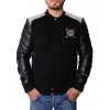 Manchester United Bomber Black Wool Jacket Manchester United Bomber Black Wool Jacket