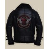 Men Biker Shearling Black Leather Jacket Men Biker Shearling Black Leather Jacket