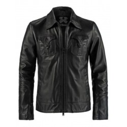 Men Vintage Styled Leather Jacket