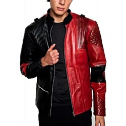 Mens Harley Live Fast Die Clown Leather Jacket