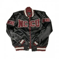 Mens NC Central University Black Satin Jacket
