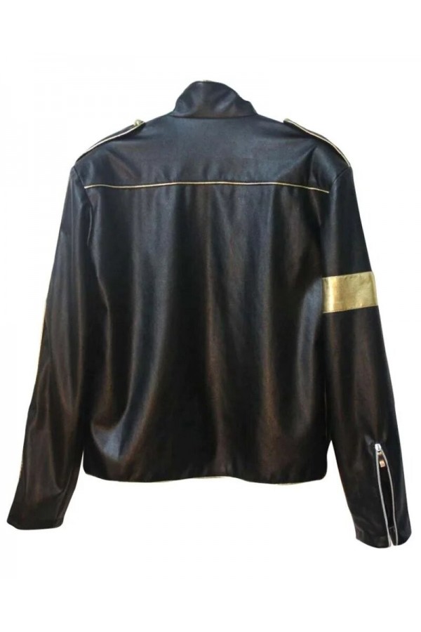 Michael Jackson Elizabeth Taylor Black Leather Jacket Michael Jackson Elizabeth Taylor Black Leather Jacket