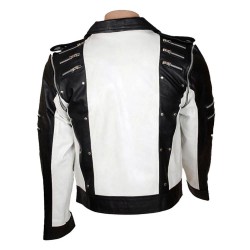 Michael Jackson Pepsi Black and White Leather Jacket Michael Jackson Pepsi Black and White Leather Jacket