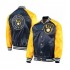 Milwaukee Brewers Blue and Yellow Satin Jacket