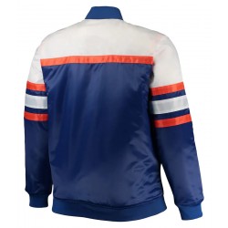 New York Mets Royal Blue and White Satin Jacket