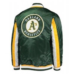 Oakland Athletics The Ace Green Satin Jacket