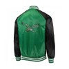 Philadelphia Eagles Lead Off Green Satin Jacket Philadelphia Eagles Lead Off Green Satin Jacket