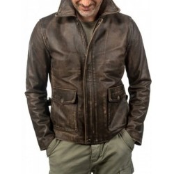 Raiders of The Lost Ark Harrison Ford Brown Leather Jacket