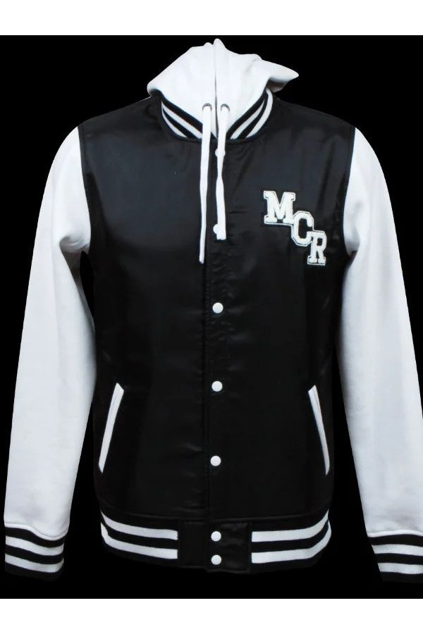 Rock band My Chemical Romance Black and White Varsity Jacket Rock band My Chemical Romance Black and White Varsity Jacket