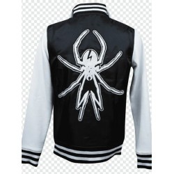 Rock band My Chemical Romance Black and White Varsity Jacket