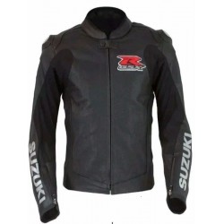 SUZUKI GSXR Biker Leather Jacket