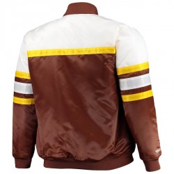 San Diego Padres Brown and White Satin Jacket