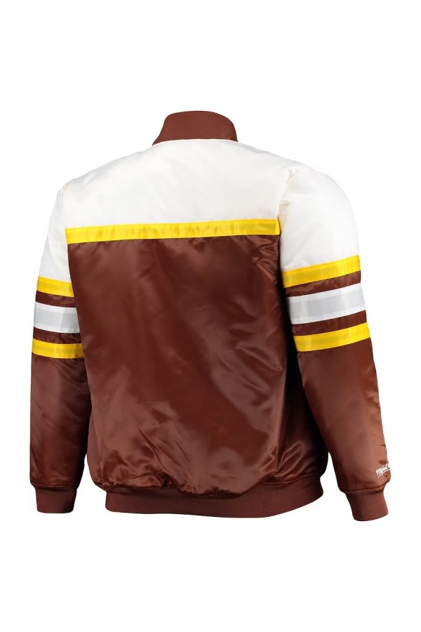 San Diego Padres Brown and White Satin Jacket San Diego Padres Brown and White Satin Jacket