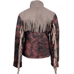Sex Education Maeve Wiley Distressed Purple Leather Jacket Sex Education Maeve Wiley Distressed Purple Leather Jacket