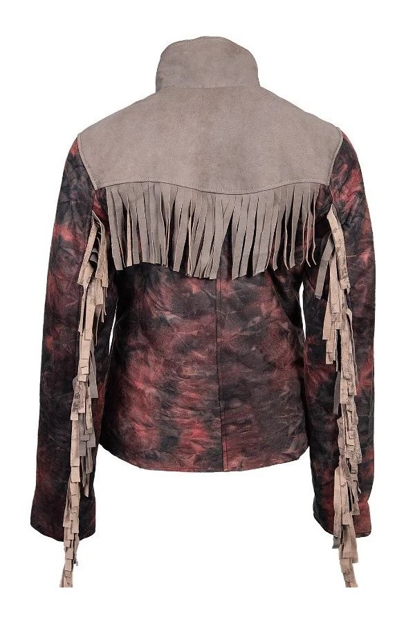 Sex Education Maeve Wiley Distressed Purple Leather Jacket Sex Education Maeve Wiley Distressed Purple Leather Jacket