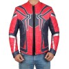 Spiderman Armor Red and Blue Leather Jacket Spiderman Armor Red and Blue Leather Jacket