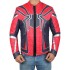 Spiderman Armor Red and Blue Leather Jacket