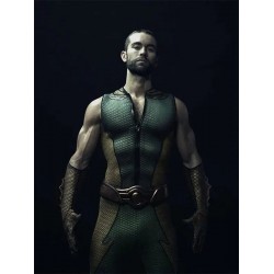 The Deep The Boys Green Leather Vest
