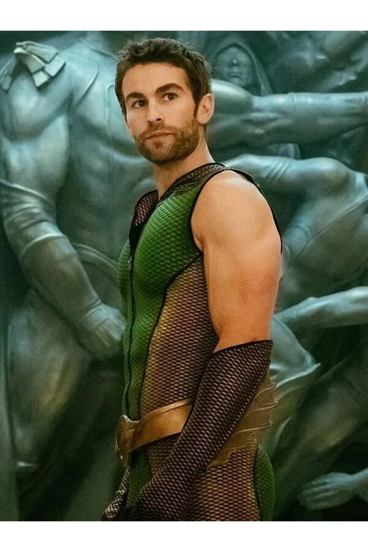 The Deep The Boys Green Leather Vest