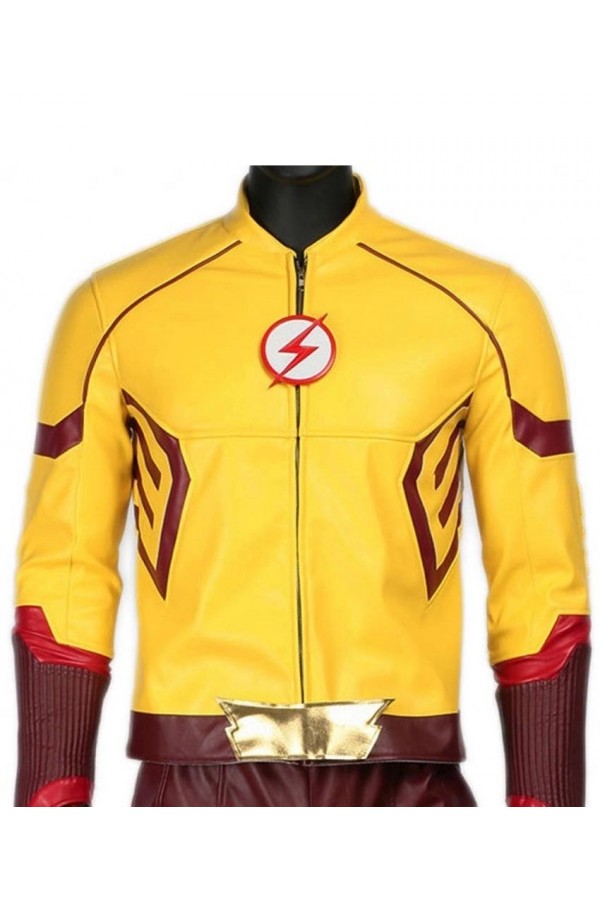 The Flash Wally West Kid Flash Leather Jacket